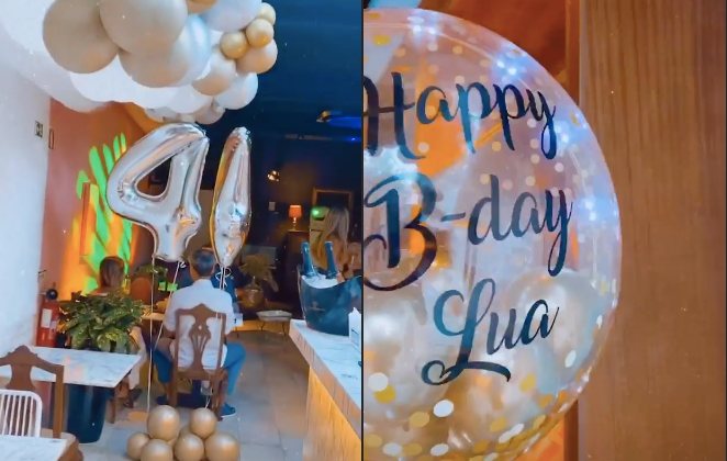 Luana Piovani mostrou balões decorados pelo seu aniversário