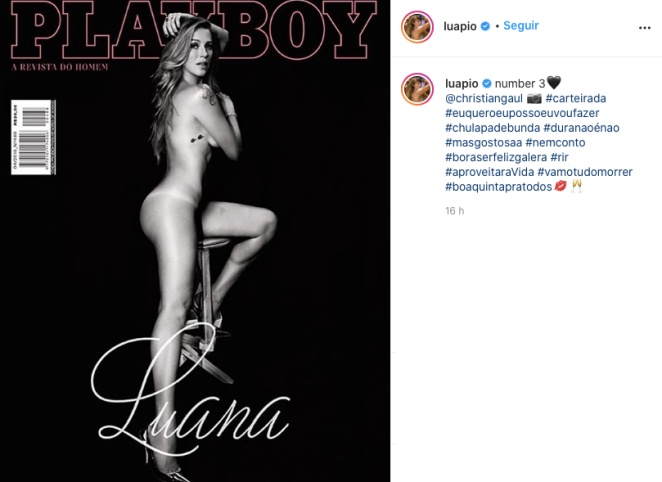 Luana Piovani relembra capa da Playboy