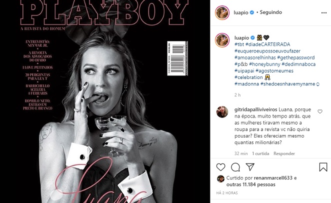 Luana Piovani relembra ensaio para a Playboy