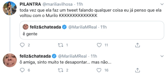 Marília Mendonça nega que tenha voltado com Murilo Huff