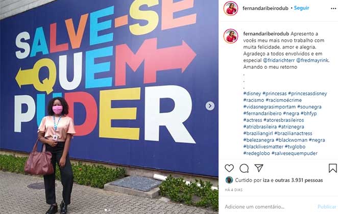Fernanda Ribeiro estará em Salve-se Quem Puder, da Globo