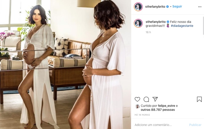 Sthefany Brito mostra barriga de grávida em nova foto do Instagram