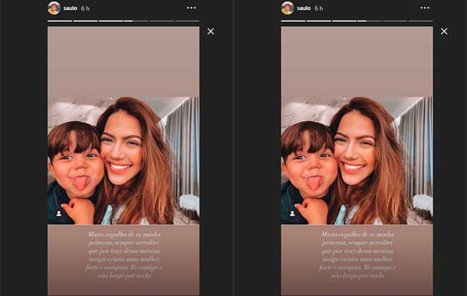 Saulo Poncio defendeu a irmã Sarah Poncio por meio dos stories do Instagram