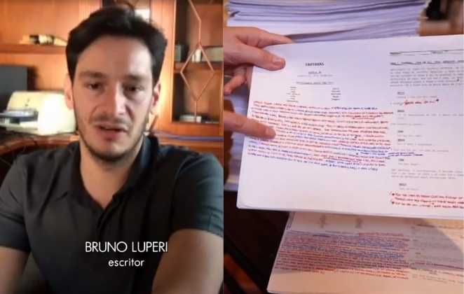 Bruno Luperi revisa todo o texto escrito pelo avô