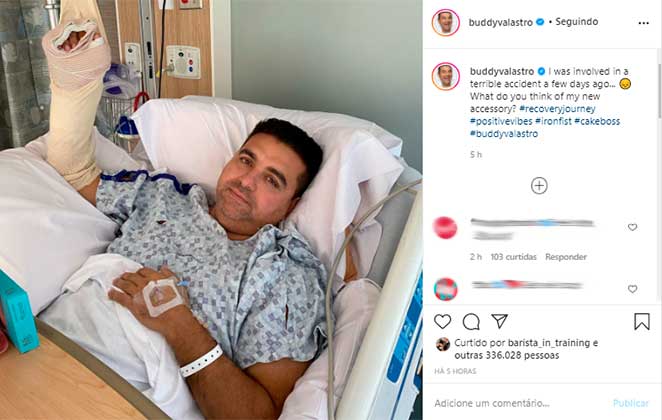 Buddy Valastro revelou que sofreu grave acidente por meio do Instagram