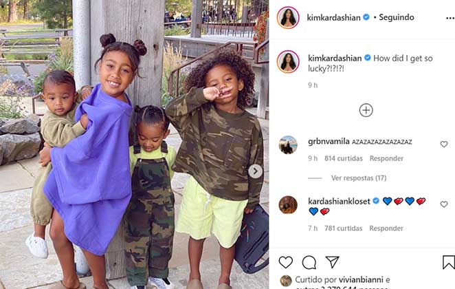 Kim Kardashian fala da família em post lindo