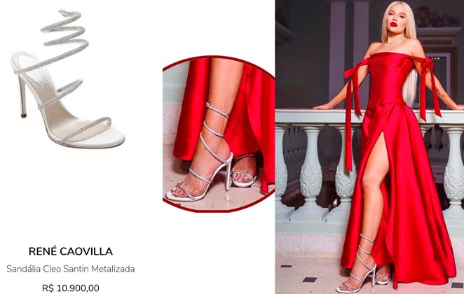 A sandália de Luiza Sonza