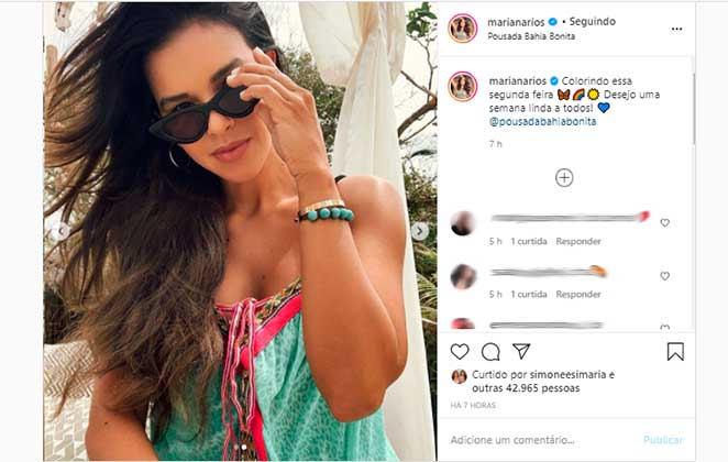 Mariana Rios impressionou seguidores com sua beleza no Instagram