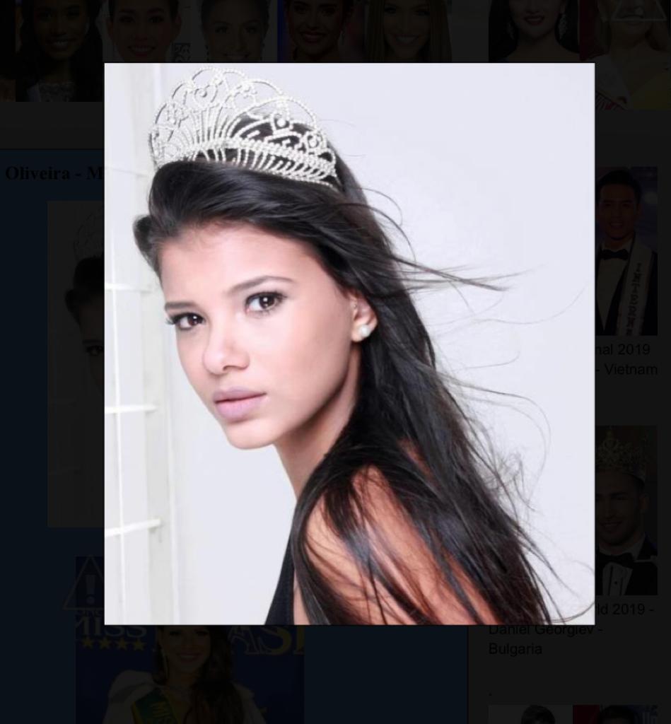 Aos 20 anos, se tornou Miss Brasil