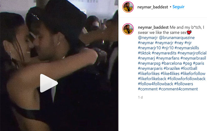 Vídeo antigo de beijo entre Neymar e Marquezine
