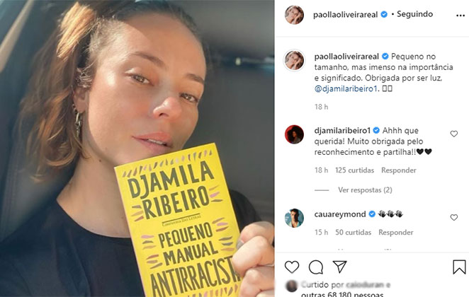 Paolla Oliveira indica leitura necessária 