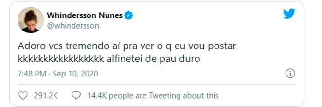 Whindersson Nunes alfinetou seguidores no Twitter sobre o namoro entre Luísa Sonza e Vitão