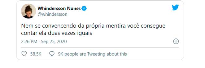 Whindersson Nunes mandou indireta no Twitter e fãs supõe que seja para Vitão
