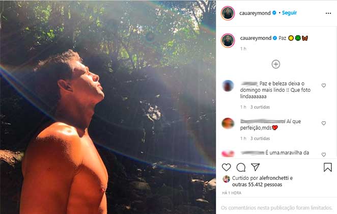Cauã Reymond arrancou suspiros dos seguidores no Instagram