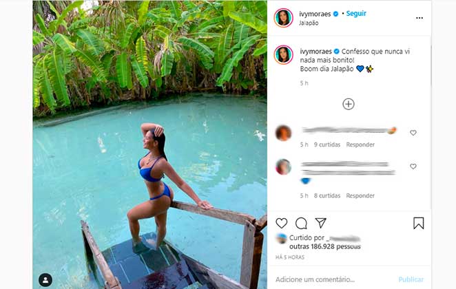 Ivy Moraes exibe corpão no Instagram