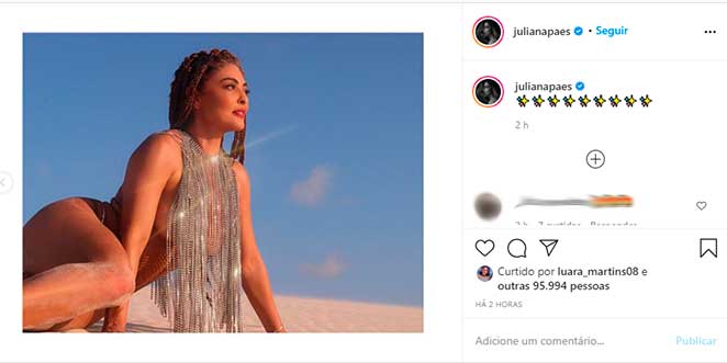 Juliana Paes posou belíssima para ensaio na areia