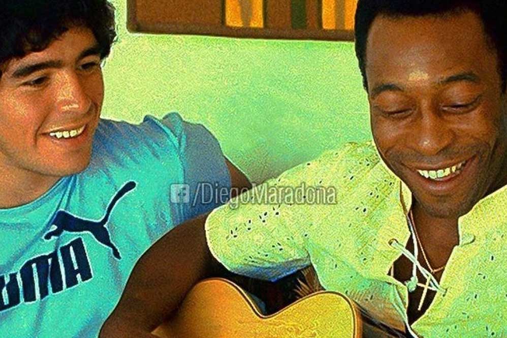 A amizade com Pelé logo quando se conheceram: música e muitos papos