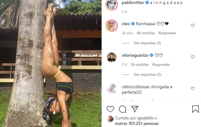 Cantora mostrou muita elasticidade 