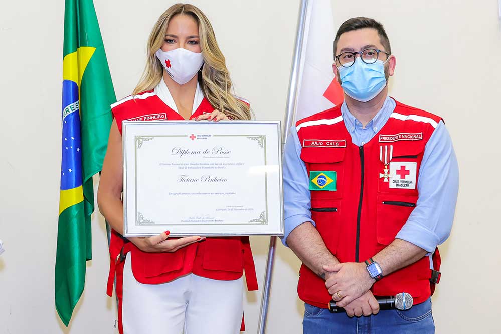 Ticiane Pinheiro é nomeada embaixadora da Cruz Vermelha