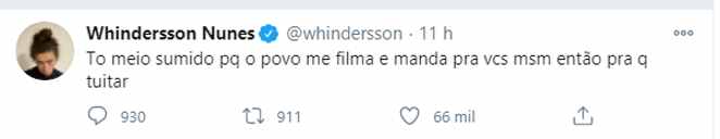 Twitter de Whindersson Nunes 