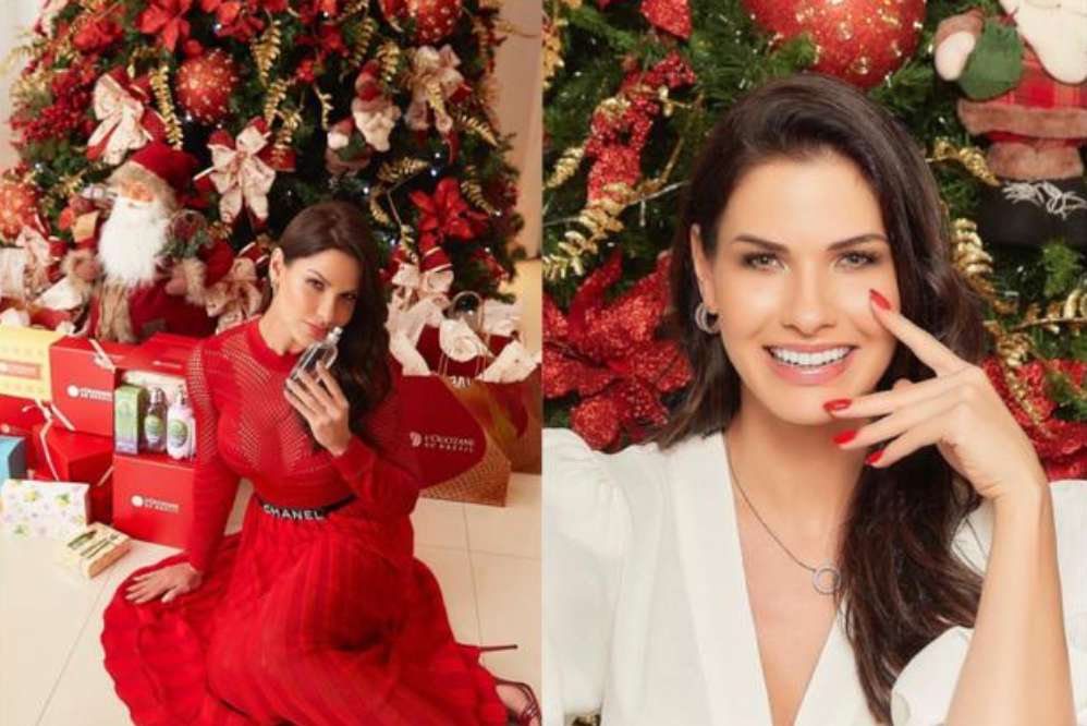 Andressa Suita mostrou sofisticação e beleza em sua decoração de Natal