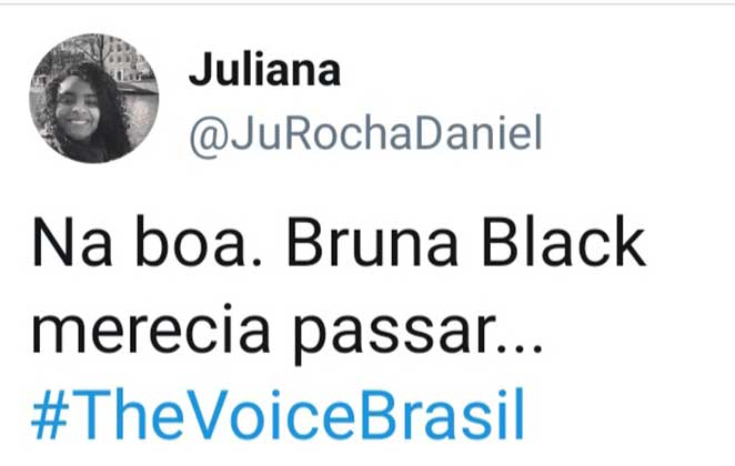 Internauta reage ao The Voice Brasil