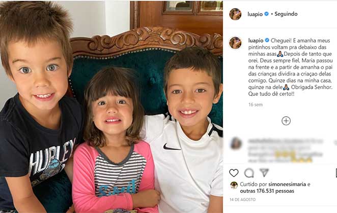 Luana Piovani conta sobre a Guarda compartilhada dos filhos com Pedro Scooby