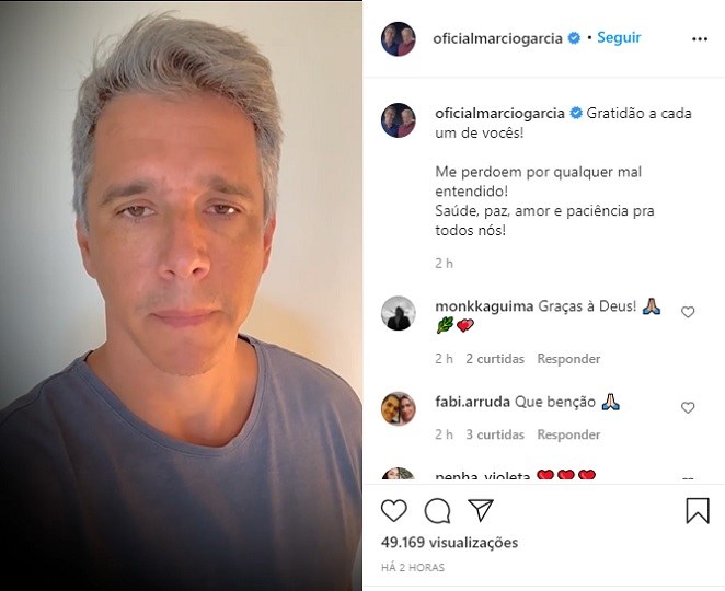 Em vídeo, Márcio Garcia se pronuncia sobre o fato do irmão tocar em festa de Reveillon