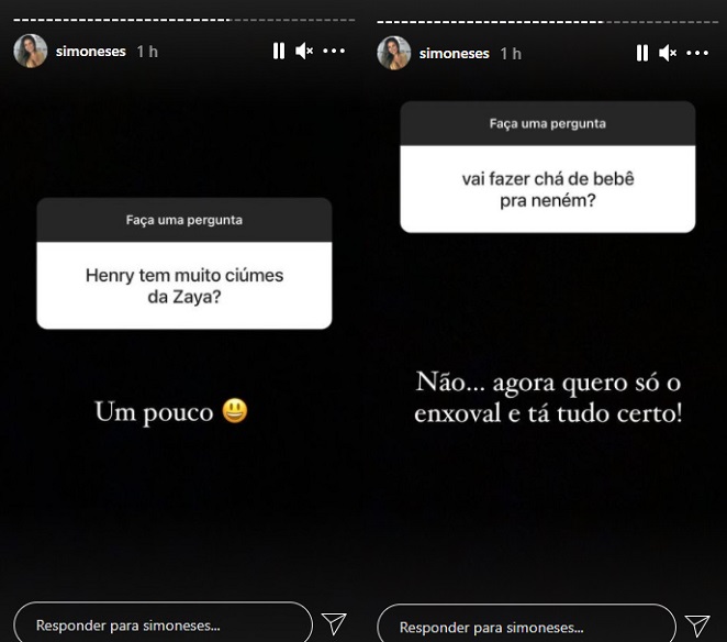 Simone Mendes respondeu perguntas dos fãs nas redes sociais
