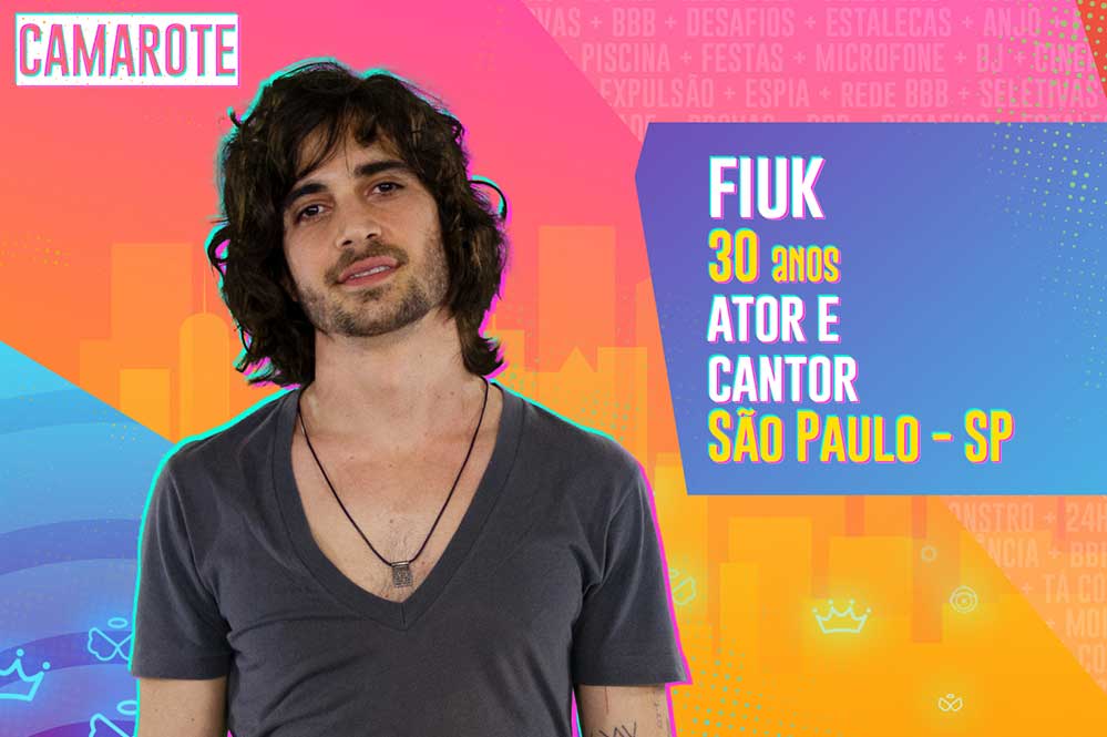 O ator e cantor Fiuk nasceu na cidade de São Paulo e tem 30 anos. Filho do cantor Fábio Jr., decidiu também seguir o caminho da arte, na música, no teatro, na TV e no cinema