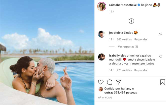 Lucas Selfie e Raissa Barbosa engataram romance após A Fazenda