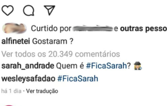 Wesley Safadão declara apoio à Sarah Andrade no paredão de hoje 
