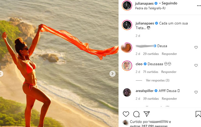 Juliana Paes esbanjou sensualidade ao encarnar Tieta nas dunas 