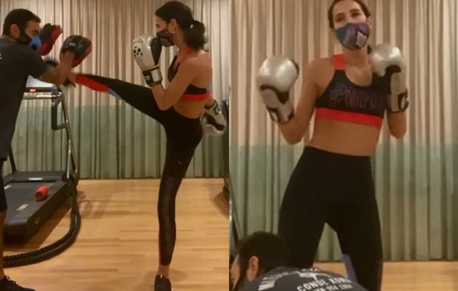 Bruna Marquezine é apaixonada por treinos de luta