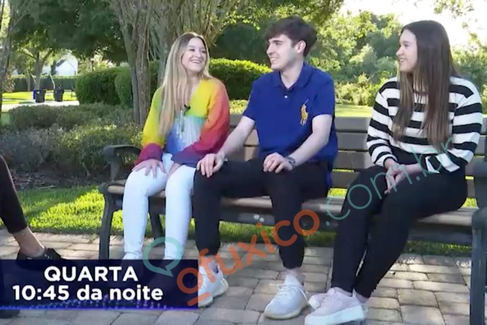 Filhos de Gugu Liberato gravam entrevista em Orlando