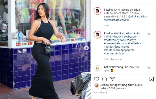 Kim Kardashian é clicada saindo de sex shop