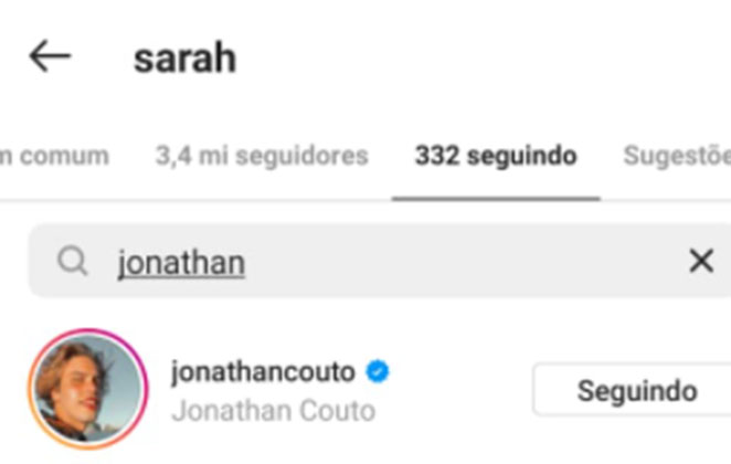 Sarah Poncio, por sua vez, continua seguindo Jonathan