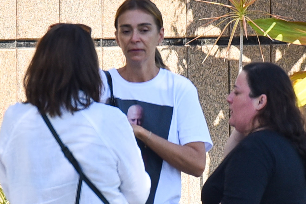 Mônica Materlli usava camiseta com rosto de Paulo Gustavo