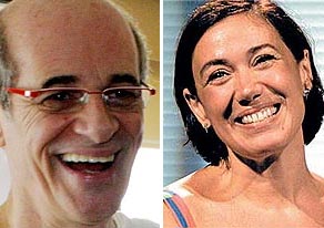 Marcos Caruso e L lia Cabral comemoram parceria de sucesso em