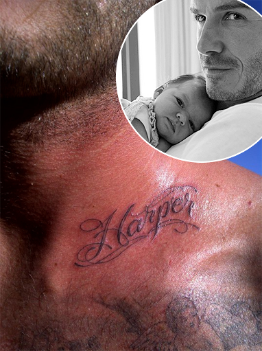 Confira A Nova Tatuagem De David Beckham Em Homenagem A Filha O Fuxico