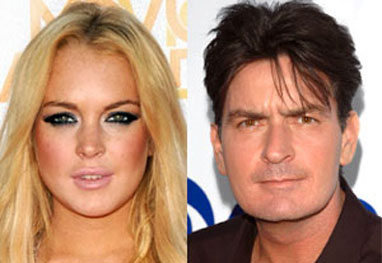 lindsay lohan e charlie sheen atuarão juntos em todo mundo em pânico 5