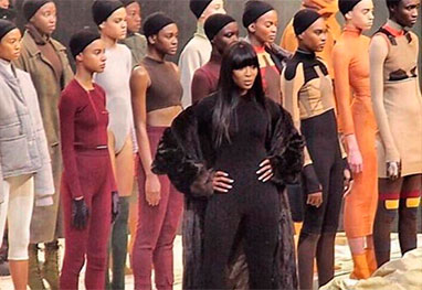 Naomi campbell shop yeezy season