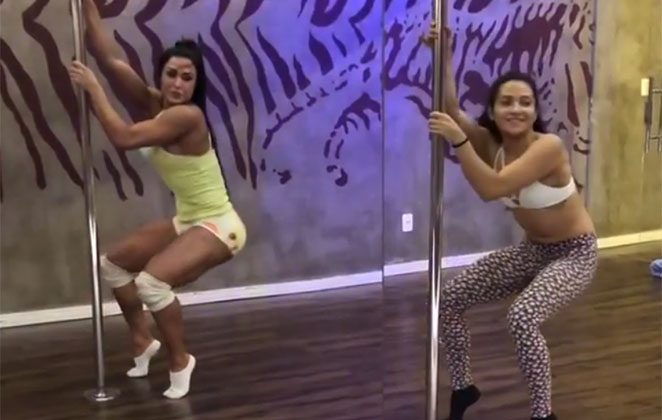 Gracyanne Barbosa Arrasa Em Aula De Pole Dance Ofuxico 0773