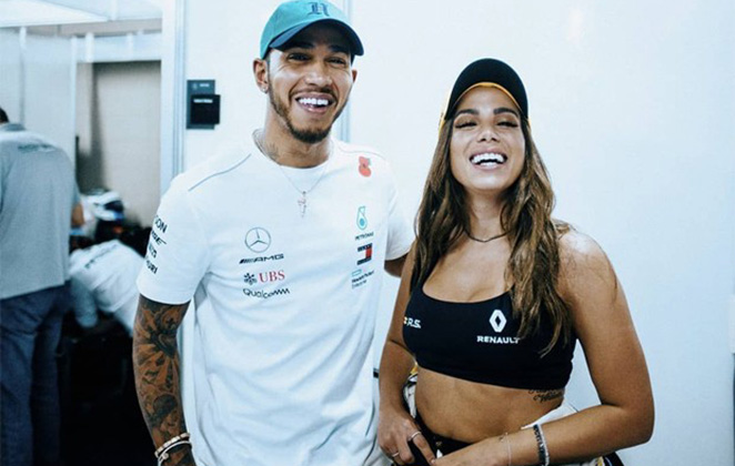 Biografia Detalha Romance De Seis Meses De Anitta E Lewis Hamilton Ofuxico