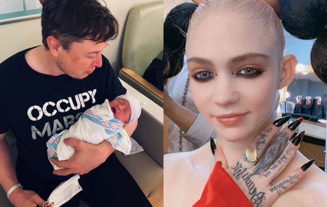 Nasce filho de Elon Musk e Grimes e o nome choca web - OFuxico