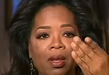 Oprah Winfrey triste