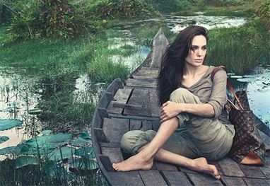 Angelina Jolie estrela campanha da Louis Vuitton no Camboja
