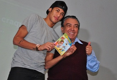 Neymar e Maurício de Souza