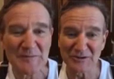 Fotos de Robin Williams retiradas de video do Youtube