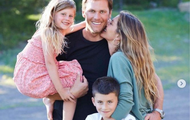 Gisele Bündchen, Tom Brady e filhos